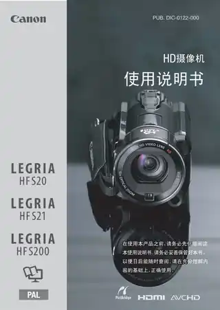 CANON佳能LEGRIA HF S21